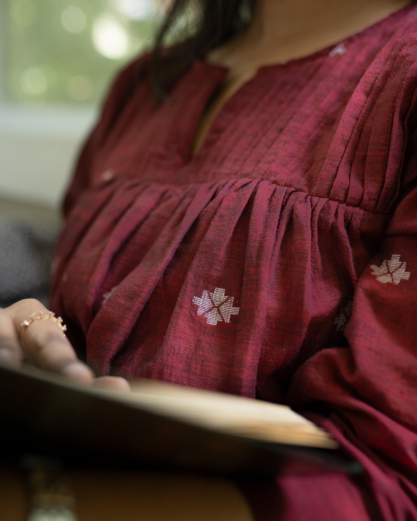 Malligai Jamdani Kurta