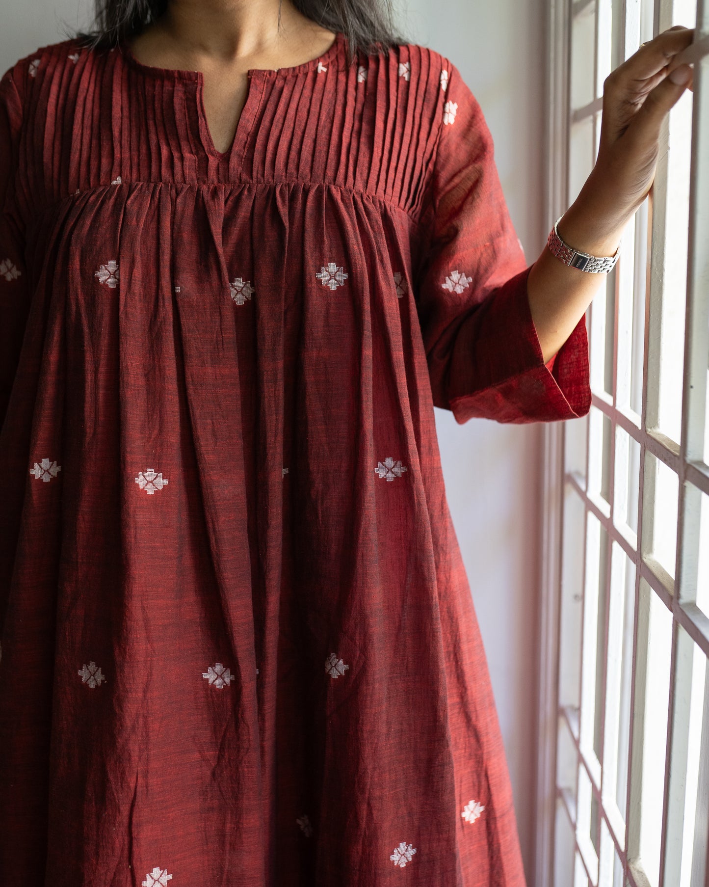 Malligai Jamdani Kurta