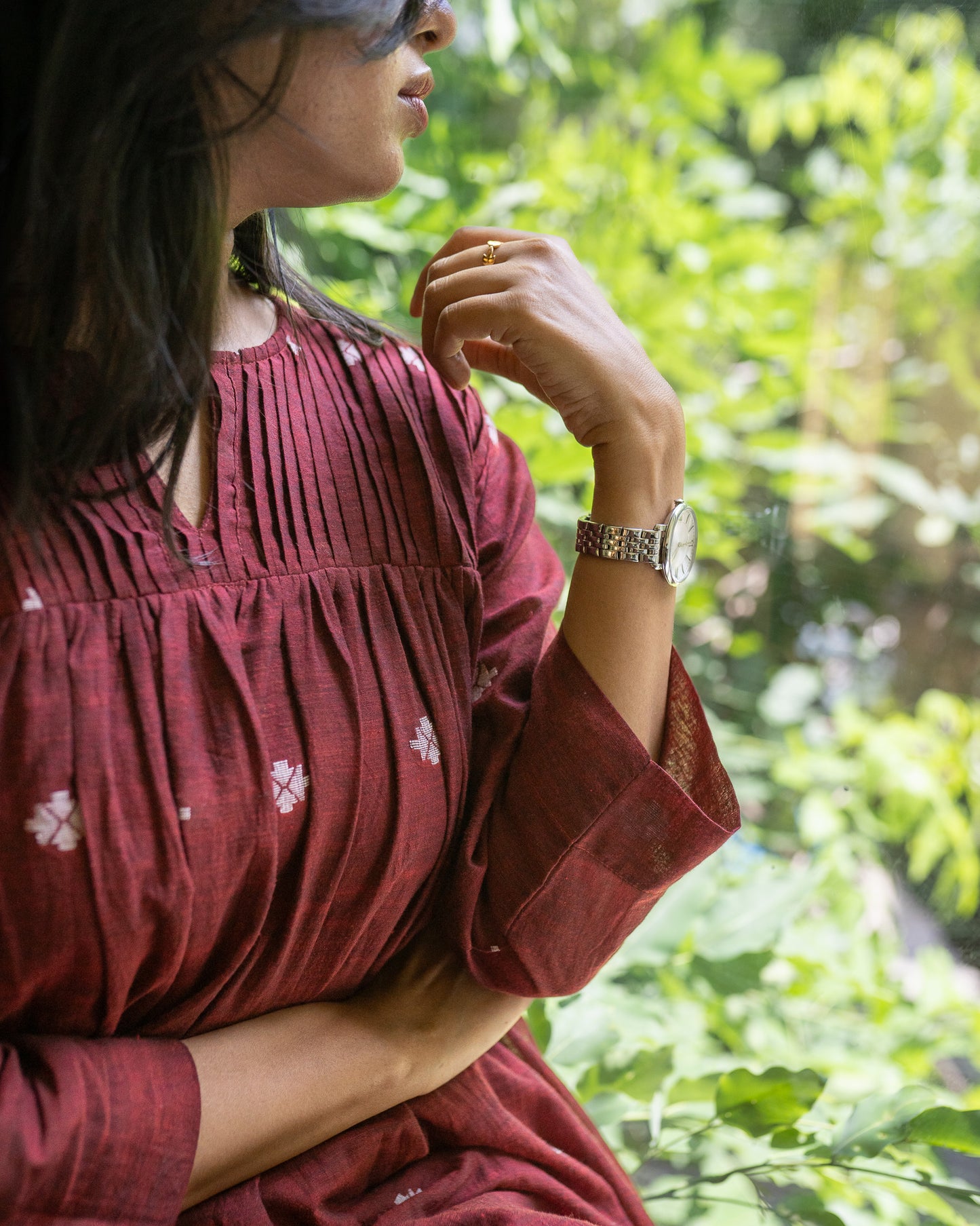 Malligai Jamdani Kurta