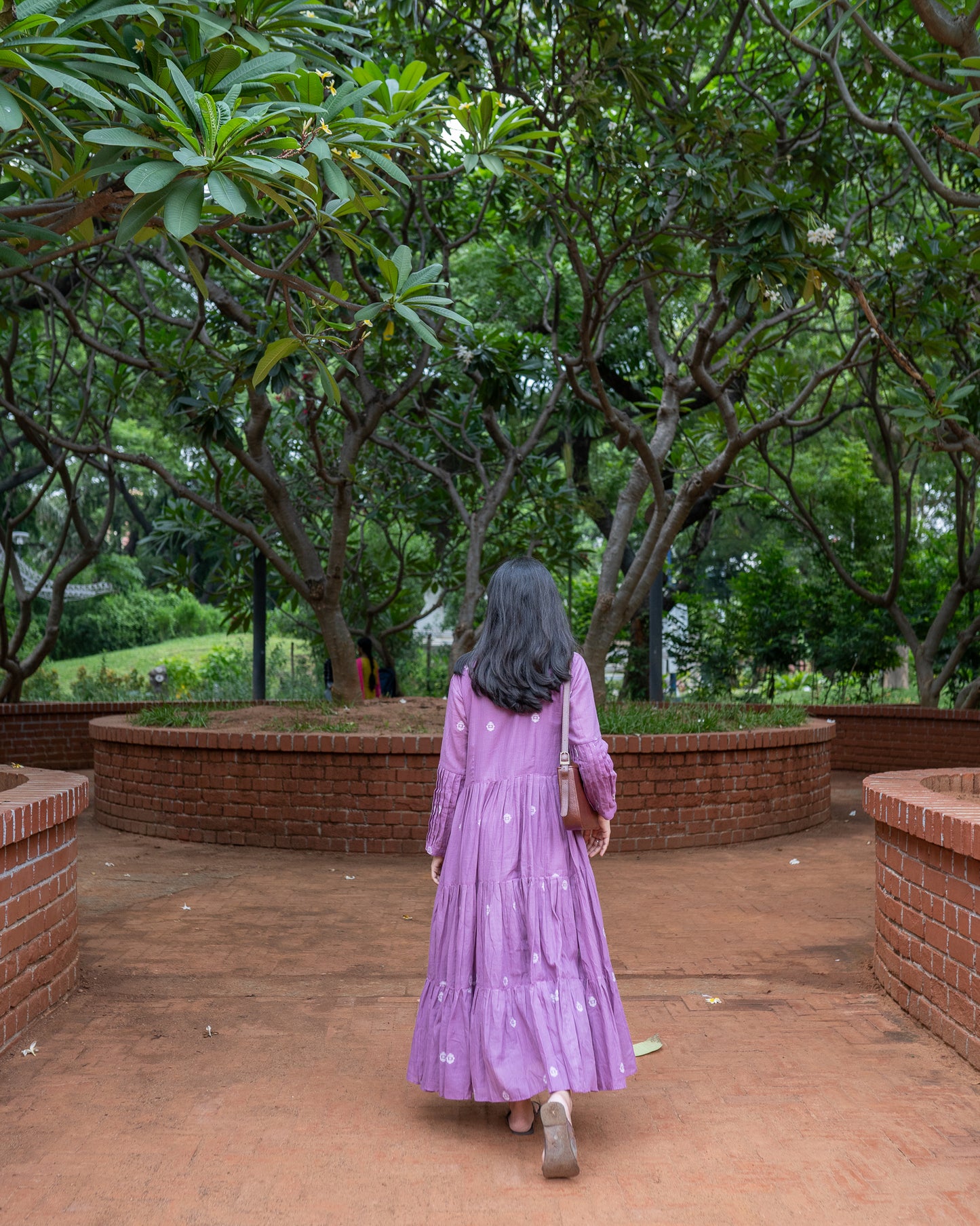 Lilac Layers | Handwoven Jamdani Dress